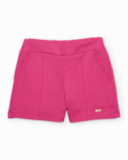 Short fille en maille au tissu léger