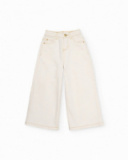 Pantalon fille en tissu tissé à jambe large