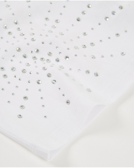 Top fille en maille avec applications brillantes