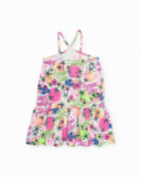 Robe fille en maille à fines bretelles