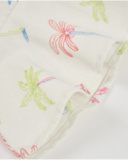 Robe fille en tissu tissé avec imprimé palmiers