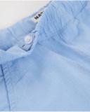 Bermuda garçon en tissu tissé avec taille élastique