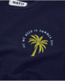 T-shirt garçon en maille avec détail palmier