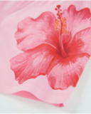 Short fille en maille avec motif d’hibiscus