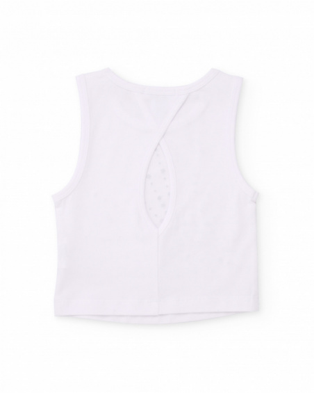 Ensemble fille en maille avec applications brillantes