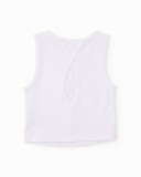 Ensemble fille en maille avec applications brillantes