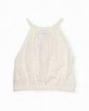 Ensemble fille en maille avec imprimé tropical