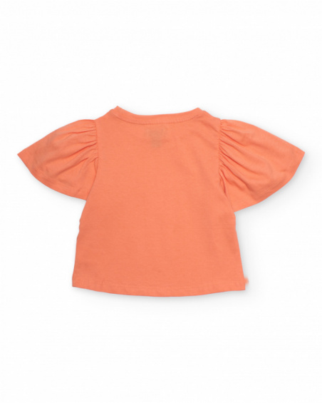 Ensemble fille en maille avec manches bouffantes