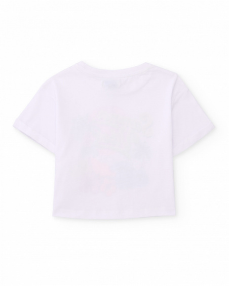 Ensemble fille en maille d’inspiration tropicale