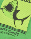 T-shirt garçon en maille avec graphique de requin