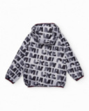 Veste garçon en tissu tissé avec fermeture zippée