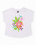 Ensemble fille en maille au design floral