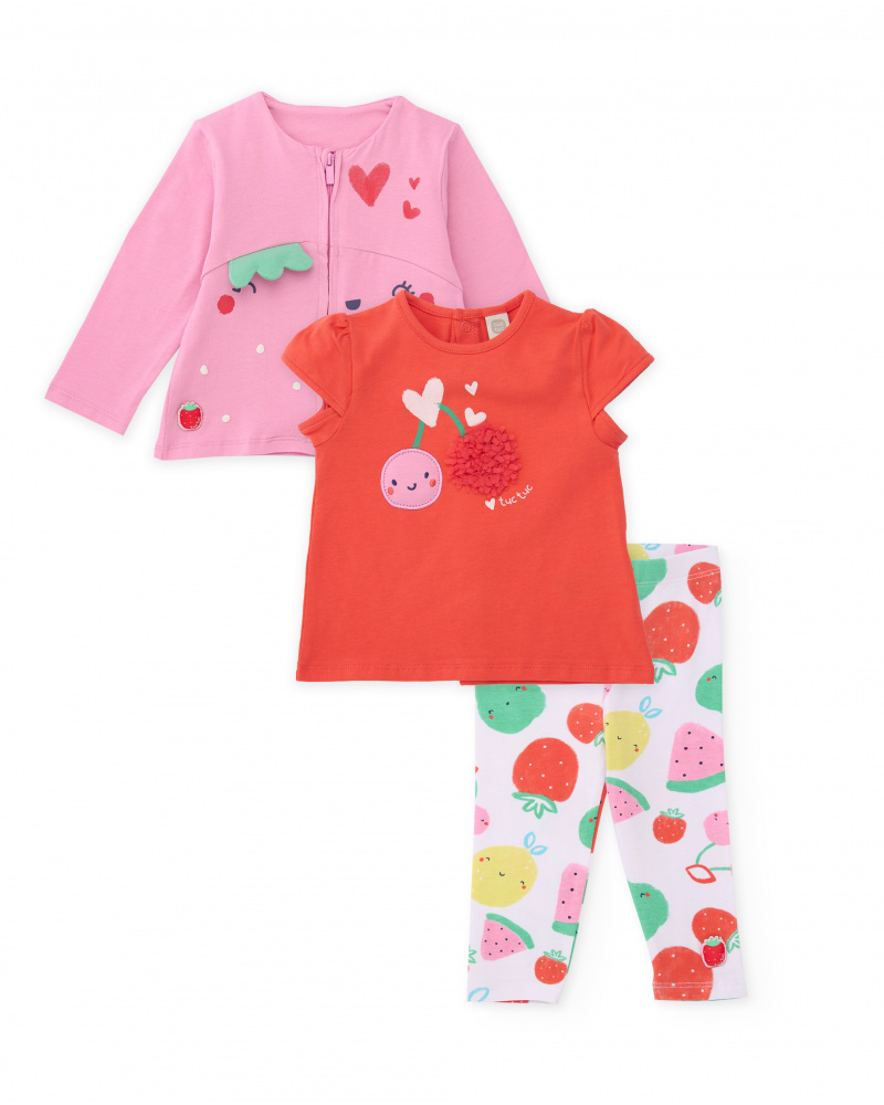 Ensemble en tricot trois pièces pour nouveau-né