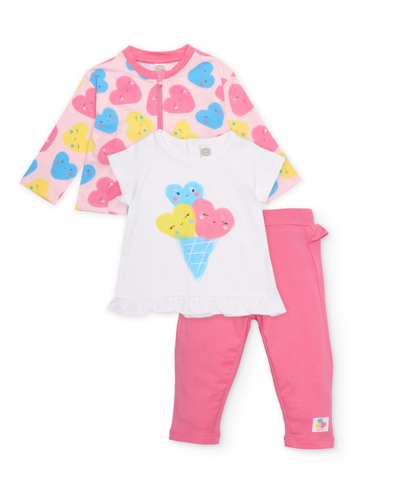 Ensemble en tricot trois pièces pour nouveau-né