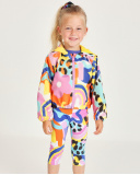 Veste pour fille en toile avec motif abstrait | tuc tuc