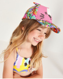 Casquette pour fille en toile avec petites oreilles en tissu | tuc tuc