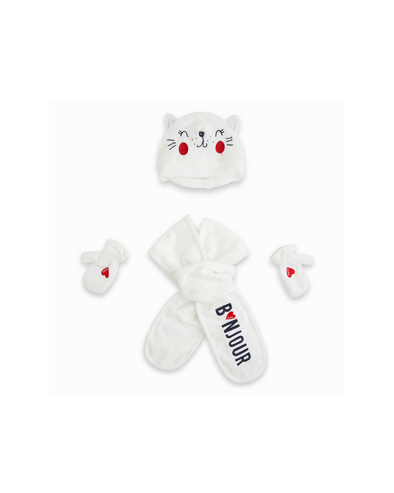Bonnet Echarpe Et Moufles Polaire Chat Fille Blanc Les Parisiens Para Outlet Jusqu A 60 Tuc Tuc Bonnet Echarpe Et Moufles Polaire Chat Fille Blanc Les Parisiens Para Outlet Jusqu A 60 Tuc Tuc