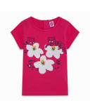CAMISETA PUNTO FLORES NIÑA ROSA LOVE SAUVAGE CAMISETA PUNTO FLORES NIÑA ROSA LOVE SAUVAGE