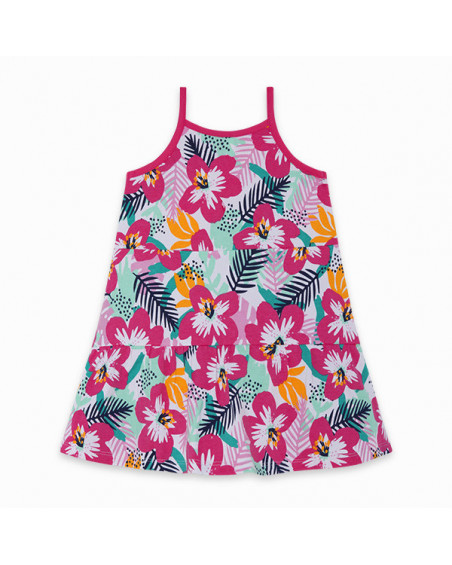 VESTIDO PUNTO TIRANTES Y FLORES NIÑA ROSA LOVE SAUVAGE VESTIDO PUNTO TIRANTES Y FLORES NIÑA ROSA LOVE SAUVAGE