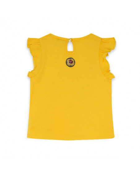 CAMISETA PUNTO CEBRA NIÑA AMARILLA ZANZIBAR CAMISETA PUNTO CEBRA NIÑA AMARILLA ZANZIBAR