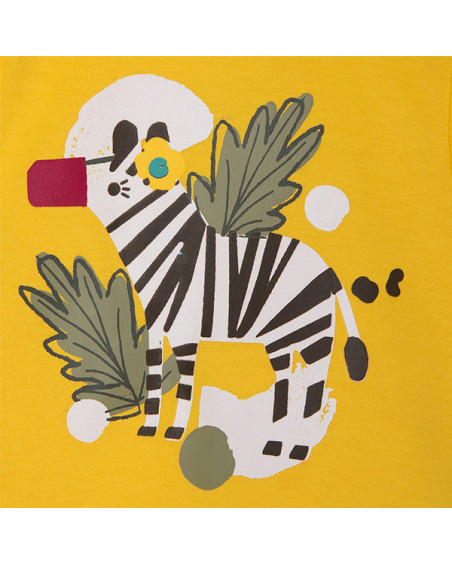 CAMISETA PUNTO CEBRA NIÑA AMARILLA ZANZIBAR CAMISETA PUNTO CEBRA NIÑA AMARILLA ZANZIBAR