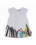 BLUSA POPELÍN CUELLOS NIÑA BLANCA ZANZIBAR BLUSA POPELÍN CUELLOS NIÑA BLANCA ZANZIBAR