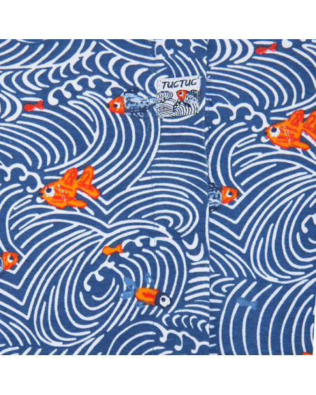 MONO PUNTO PECES NIÑA AZUL KAMOGAWA MONO PUNTO PECES NIÑA AZUL KAMOGAWA
