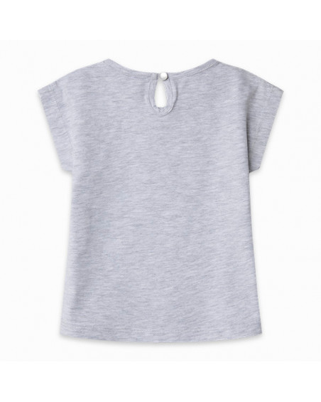 CAMISETA PUNTO FLECOS NIÑA GRIS DRAW A REX CAMISETA PUNTO FLECOS NIÑA GRIS DRAW A REX