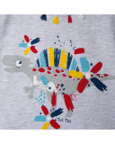 CAMISETA PUNTO FLECOS NIÑA GRIS DRAW A REX CAMISETA PUNTO FLECOS NIÑA GRIS DRAW A REX
