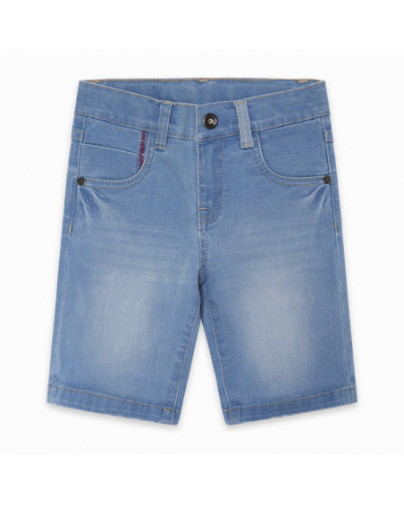 BERMUDA DENIM MENSAJE NIÑO AZUL BASICOS BABY BERMUDA DENIM MENSAJE NIÑO AZUL BASICOS BABY