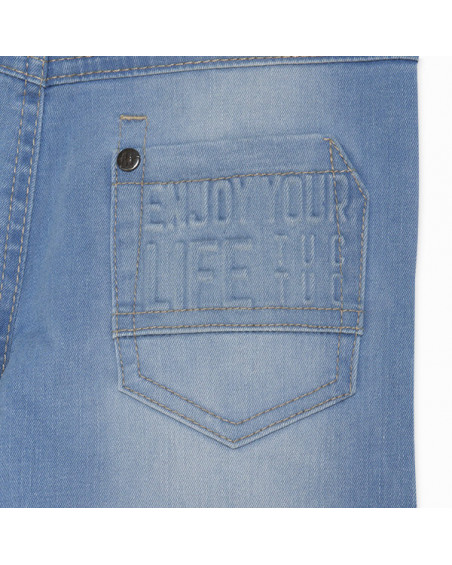 BERMUDA DENIM MENSAJE NIÑO AZUL BASICOS BABY BERMUDA DENIM MENSAJE NIÑO AZUL BASICOS BABY