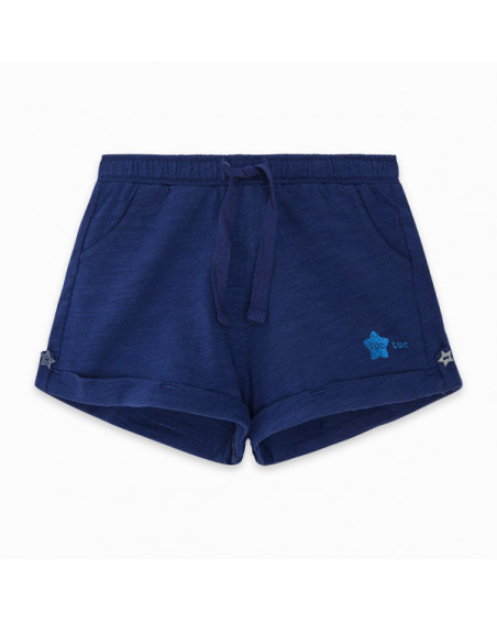 SHORT PUNTO ESTRELLA NIÑA AZUL BASICOS BABY SHORT PUNTO ESTRELLA NIÑA AZUL BASICOS BABY