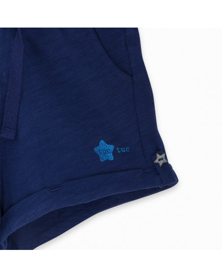 SHORT PUNTO ESTRELLA NIÑA AZUL BASICOS BABY SHORT PUNTO ESTRELLA NIÑA AZUL BASICOS BABY