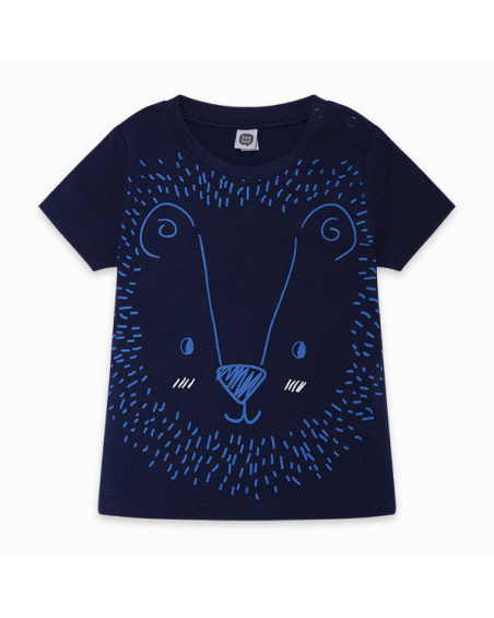 CAMISETA PUNTO LEÓN NIÑO MARINO BASICOS BABY CAMISETA PUNTO LEÓN NIÑO MARINO BASICOS BABY