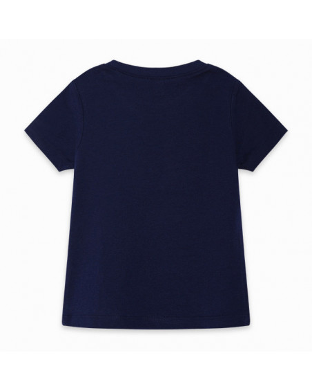 CAMISETA PUNTO LEÓN NIÑO MARINO BASICOS BABY CAMISETA PUNTO LEÓN NIÑO MARINO BASICOS BABY