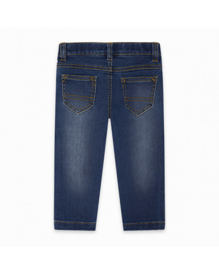 PANTALÓN DENIM JOGGING NIÑO AZUL TROPICOOL PANTALÓN DENIM JOGGING NIÑO AZUL TROPICOOL
