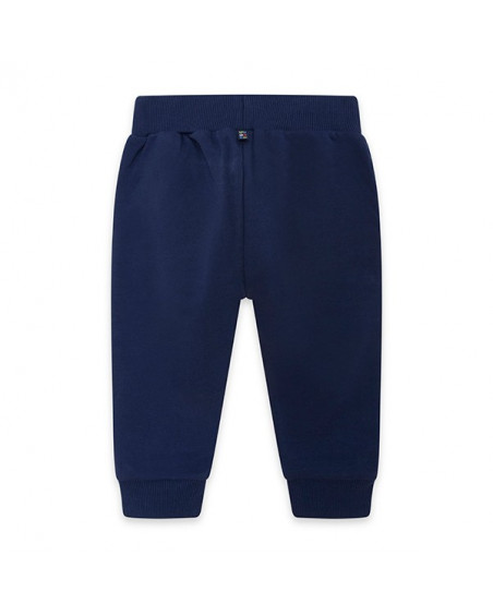Pantalon en peluche jogging garçon bleu superfreaks Pantalon en peluche jogging garçon bleu superfreaks