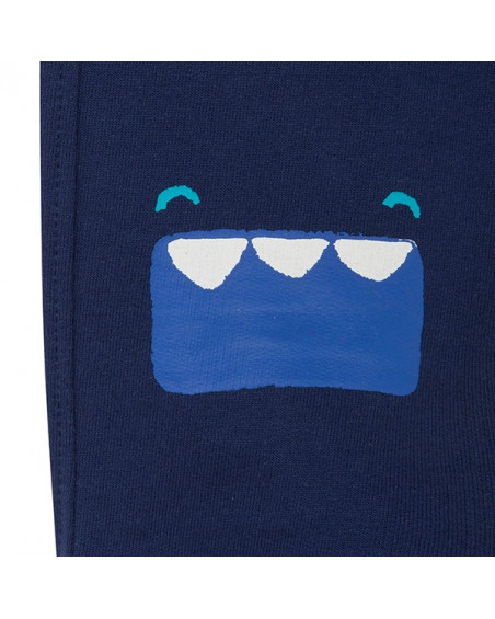 Pantalon en peluche jogging garçon bleu superfreaks Pantalon en peluche jogging garçon bleu superfreaks