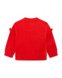 Sweat-shirt en peluche avec fermeture éclair fille rouge Sweat-shirt en peluche avec fermeture éclair fille rouge