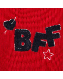 Pull-over en tricot col roulé garçon rouge breakfast time Pull-over en tricot col roulé garçon rouge breakfast time