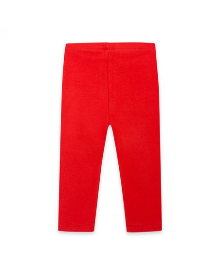 Leggings en jersey coeurs fille rouges superfreaks Leggings en jersey coeurs fille rouges superfreaks