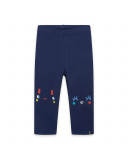Leggings en jersey visages fille bleus superfreaks Leggings en jersey visages fille bleus superfreaks