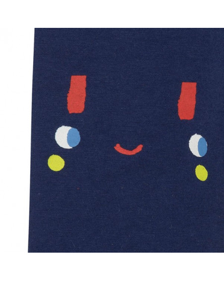 Leggings en jersey visages fille bleus superfreaks