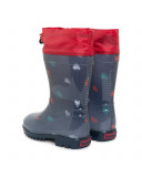 Bottes de pluie coeurs fille bleues breakfast time Bottes de pluie coeurs fille bleues breakfast time