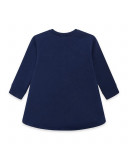 Robe en coton molletonné chats fille bleue superfreaks Robe en coton molletonné chats fille bleue superfreaks