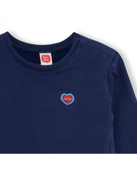 Robe en coton molletonné chats fille bleue superfreaks Robe en coton molletonné chats fille bleue superfreaks