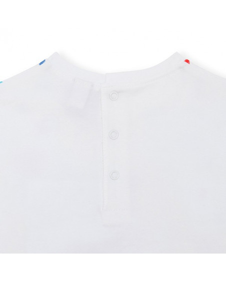 Tee-shirt en jersey coeurs fille blanc superfreaks Tee-shirt en jersey coeurs fille blanc superfreaks