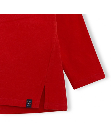 Tee-shirt en jersey imprimée fille rouge superfreaks Tee-shirt en jersey imprimée fille rouge superfreaks