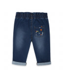 Pantalon en sergé avec poches fille bleu superfreaks Pantalon en sergé avec poches fille bleu superfreaks