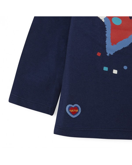 Tee-shirt en jersey étoile fille bleu superfreaks Tee-shirt en jersey étoile fille bleu superfreaks